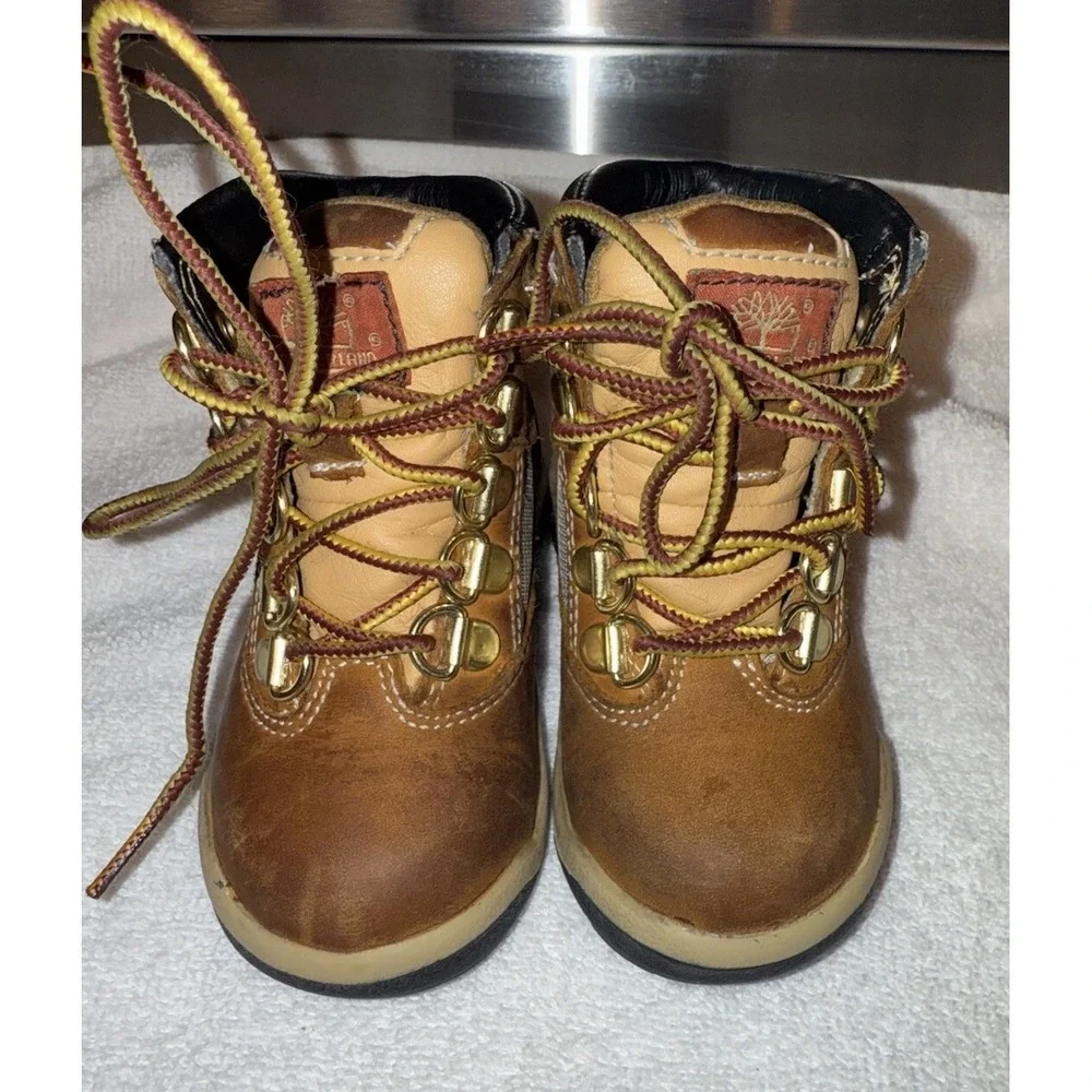 Timberland Tan Toddler Boys‎ Boots Size 5.5 Hiking, Casual Play Boot